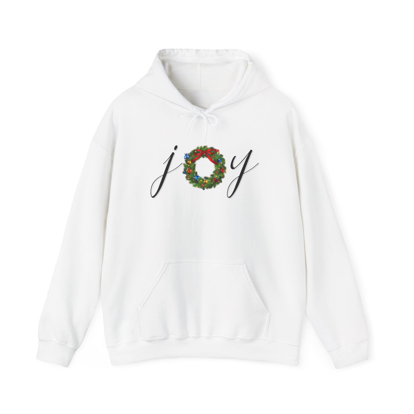 Joy w/Wreath Adult Heavy Blend™ Hooded Sweatshirt