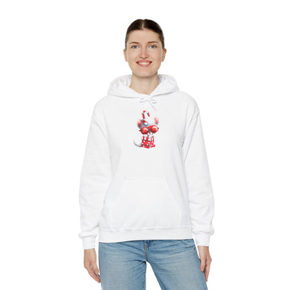 Candy Cane Kitten Heavy Blend™ Hooded Sweatshirt