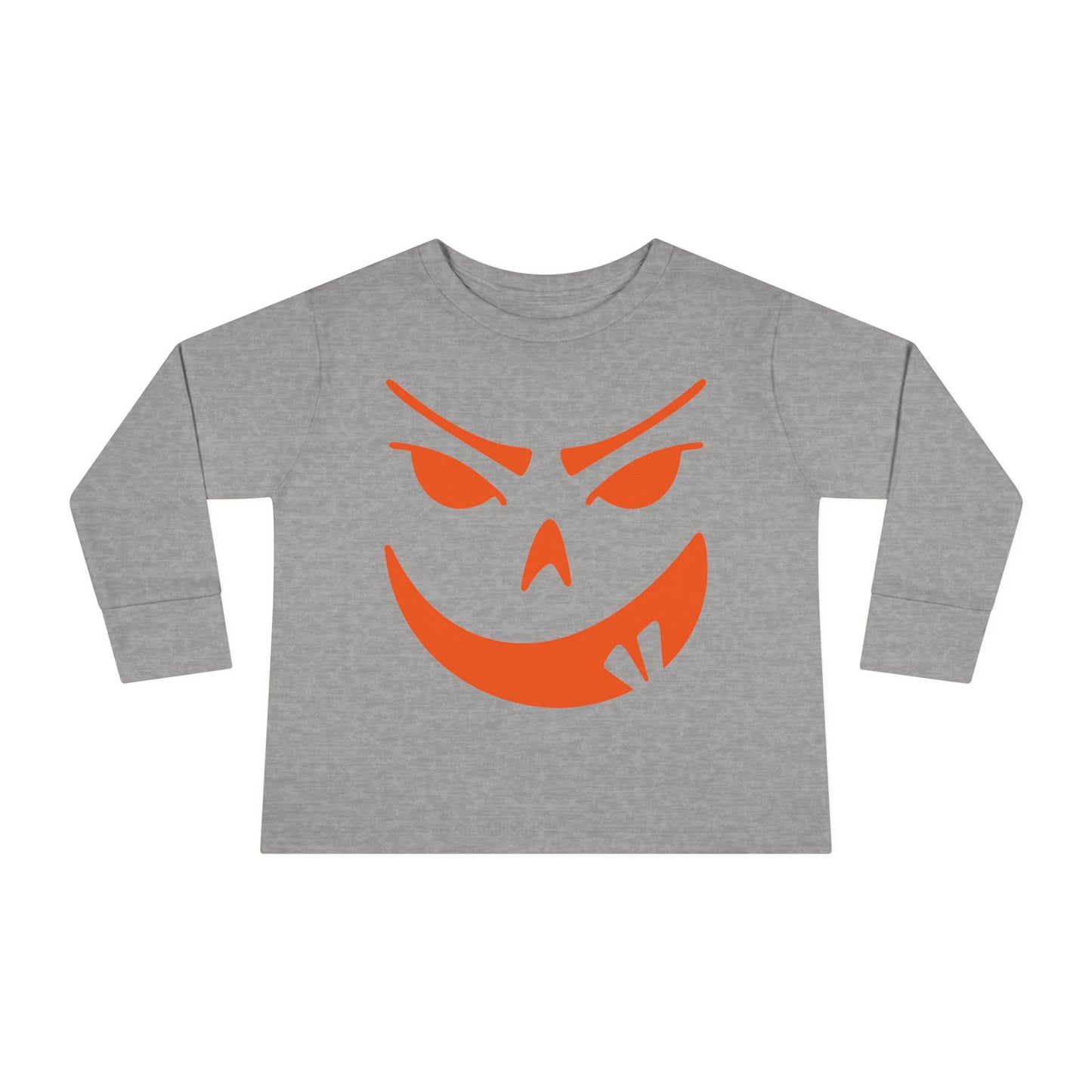 Goofy Grin Jack-O-Lantern Toddler Long Sleeve Tee