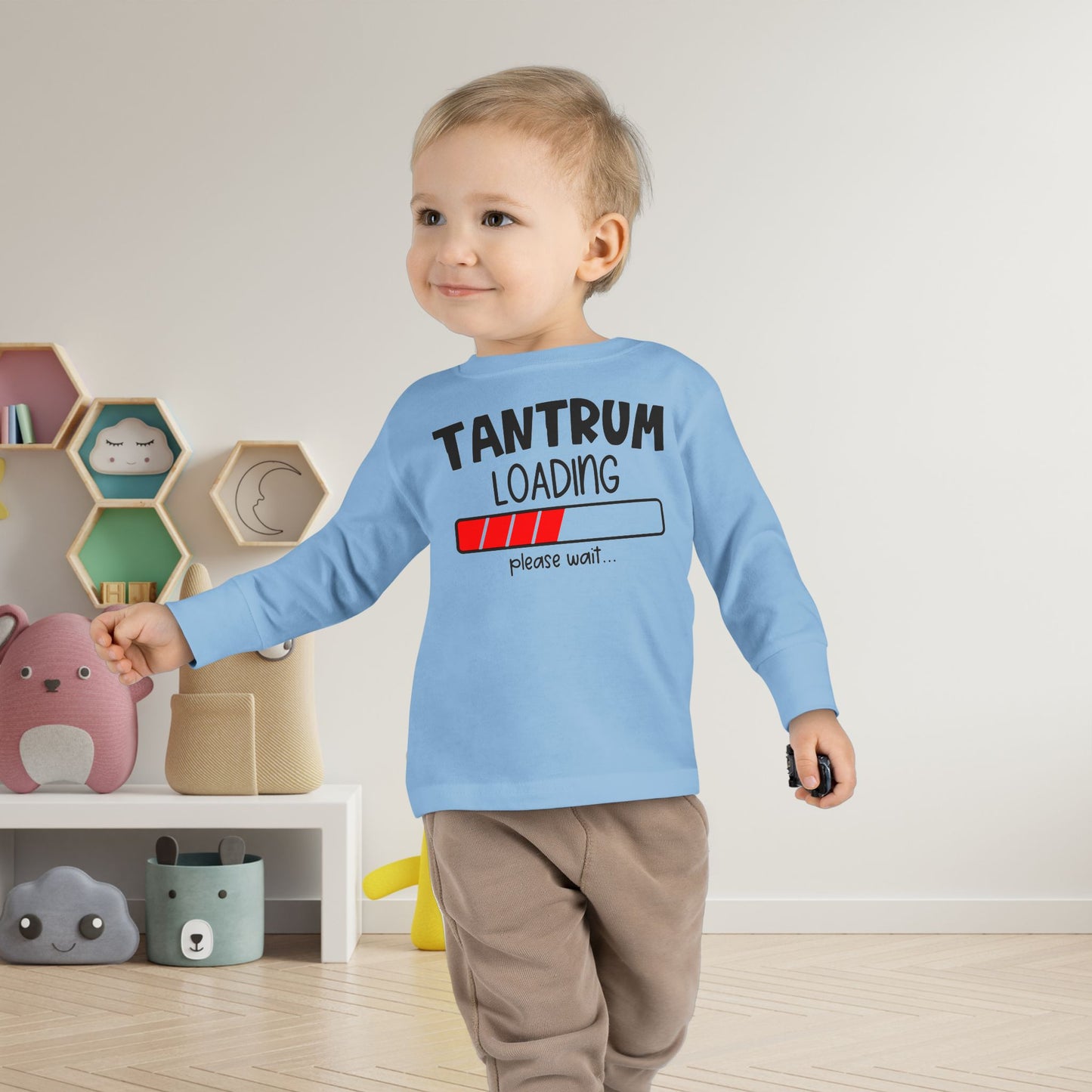 Tantrum Loading Please Wait Toddler Long Sleeve Tee