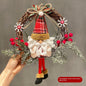 Grapevine Woven Santa Claus Christmas Wreath