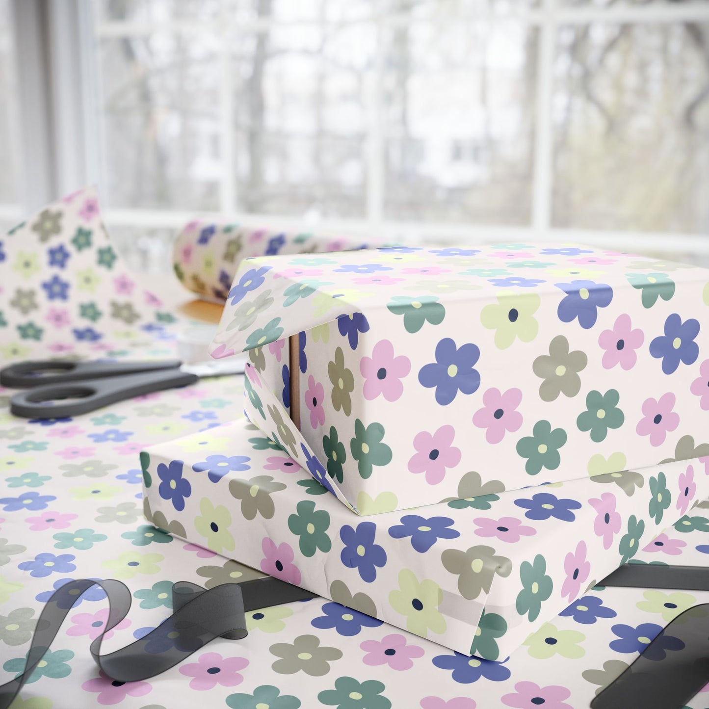 Earthbound Blooms Wrapping Paper