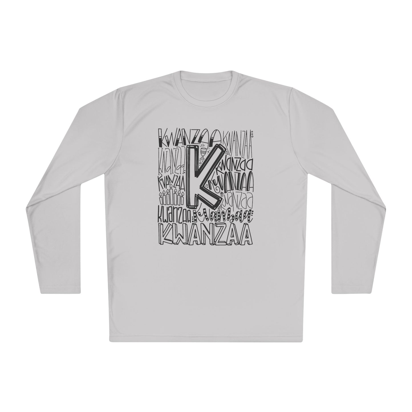 Kwanzaa Wordcloud Adult Long Sleeve Tee