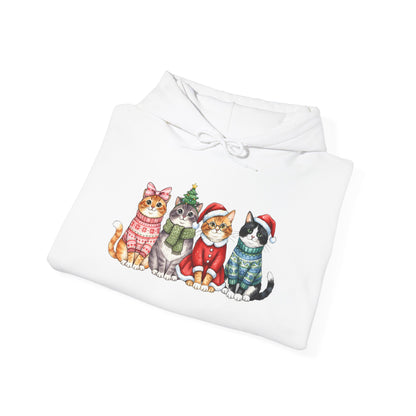 Meowy Christmas Crew Adult Heavy Blend™ Hooded Sweatshirt
