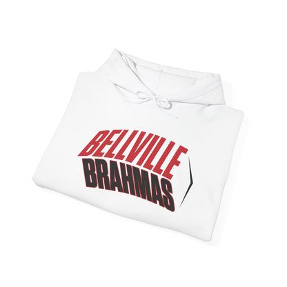 Bellville Brahmas (Angled) Adult Heavy Blend™ Hooded Sweatshirt