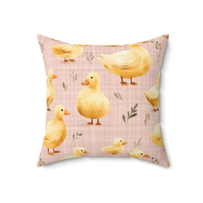 Ducky Daydream Throw Pillow