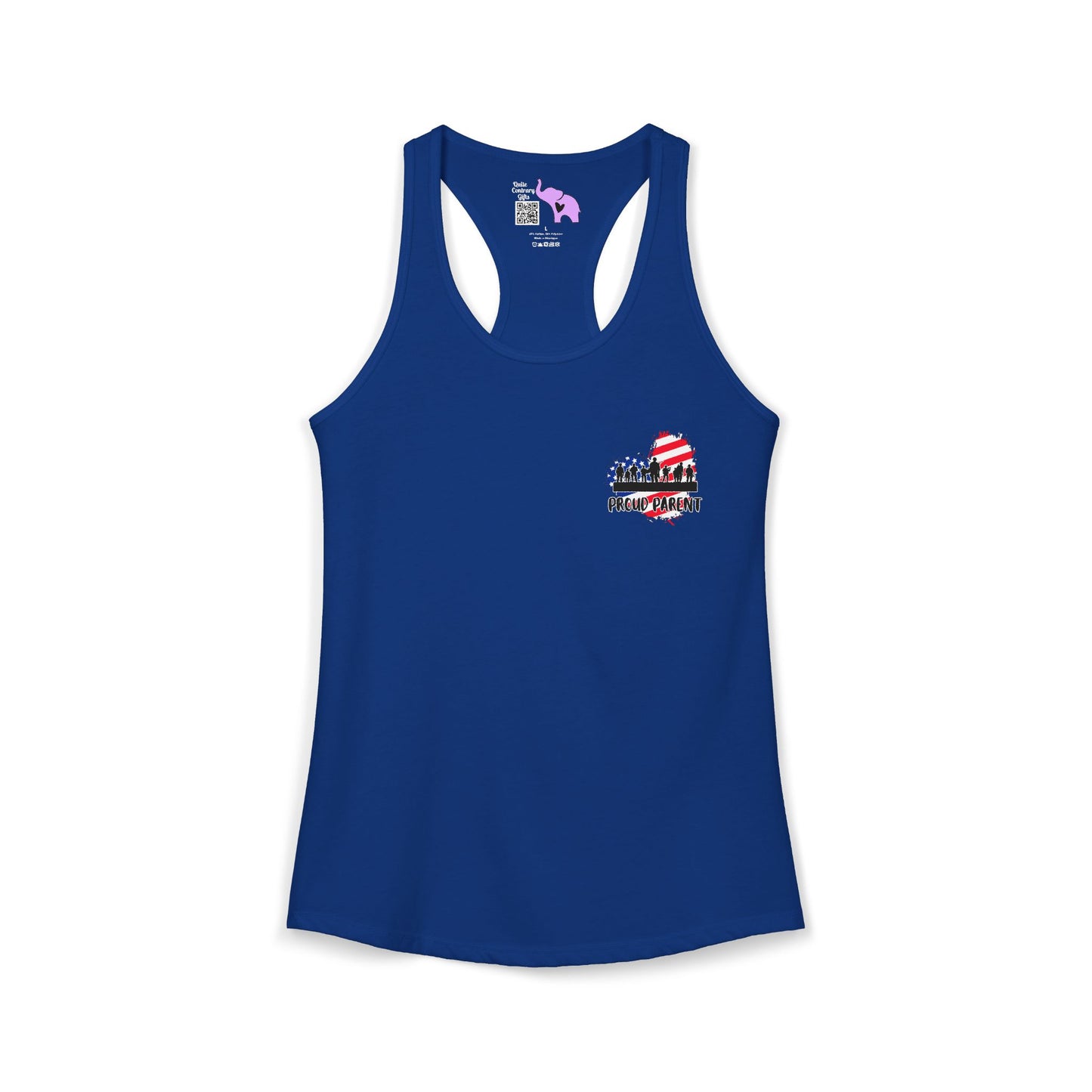 My Baby Enlisted to Keep Your Baby Safe Women's Ideal Racerback Tank