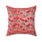 Cherry Bombshell Throw Pillow