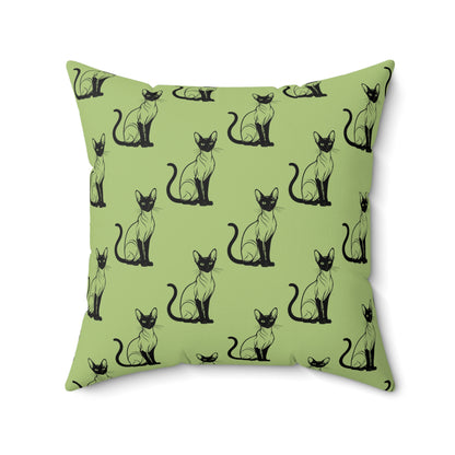 Siamese Charm – Sage Garden Throw Pillow