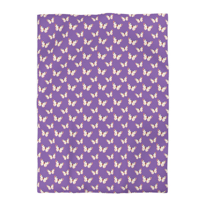 Lavender Flutter Microfiber Duvet Cover