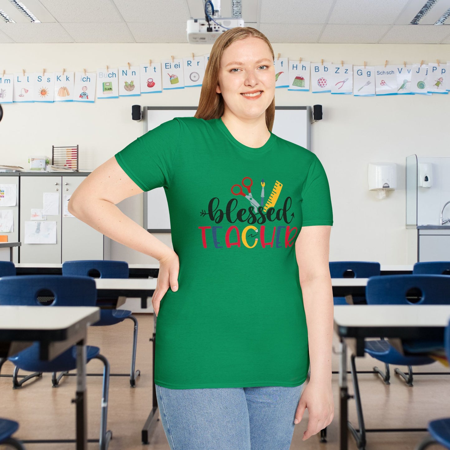 Blessed Teacher Adult T-shirt