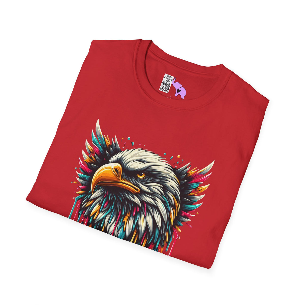 Colorful Bald Eagle Adult T-shirt