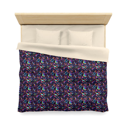 Holographic Mirage Microfiber Duvet Cover