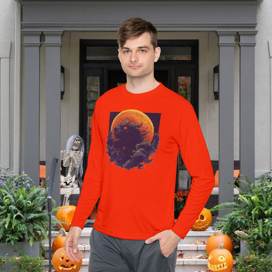 Halloween Monster Adult Long Sleeve Tee