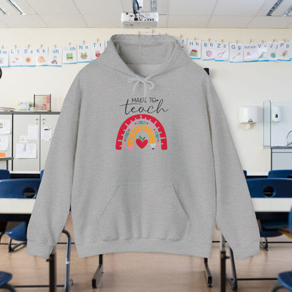 Made to Teach Rainbow Heavy Blend™ Hooded Sweatshirt