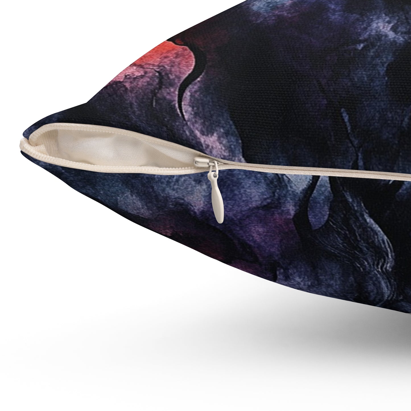 Dark Fantasy Watercolor Throw Pillow