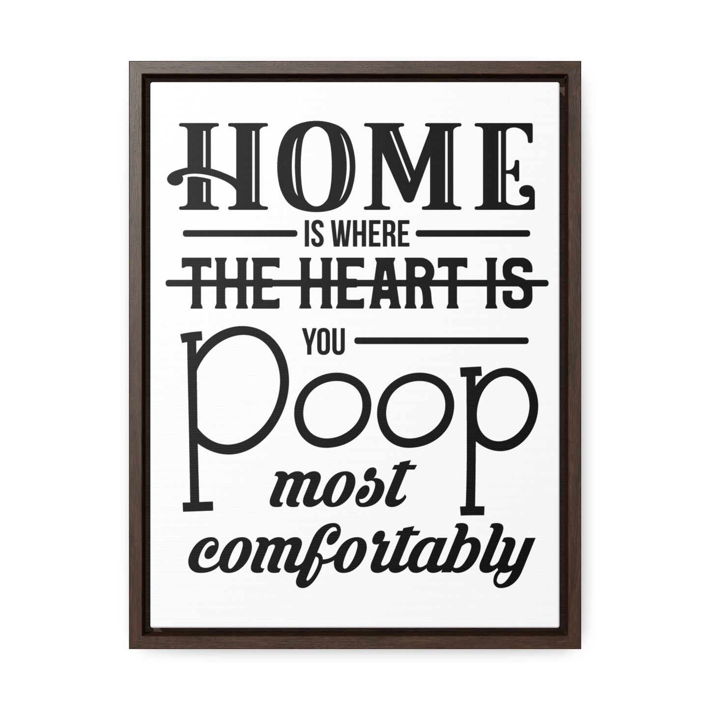 Home is Where... Canvas Wraps, Vertical Frame