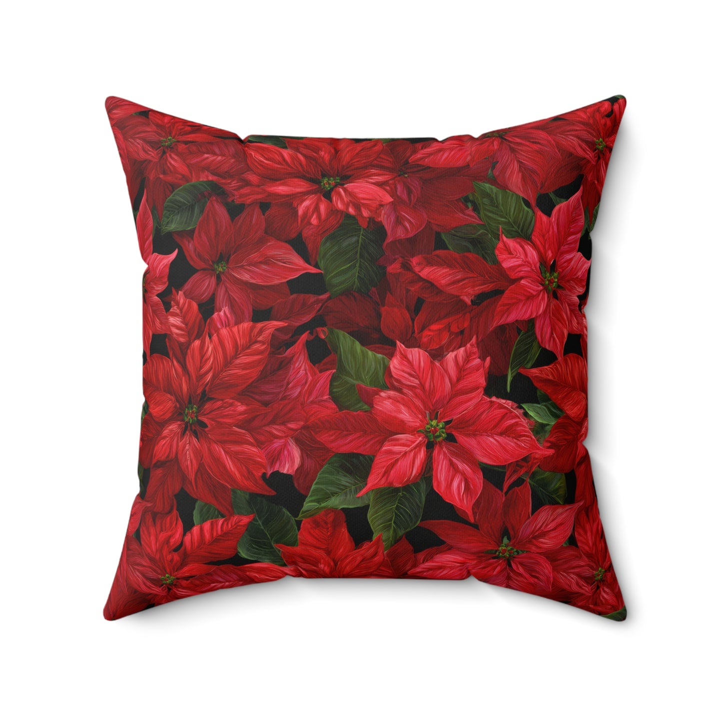 Crimson Noel Throw Pillow