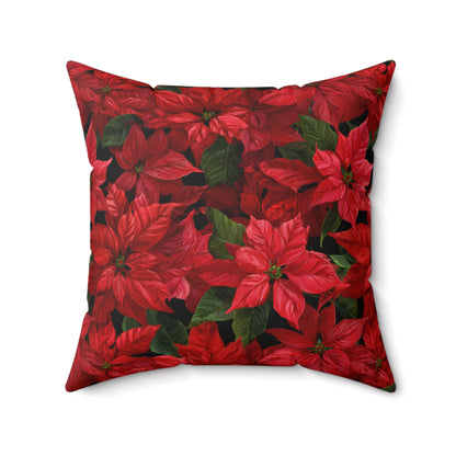 Crimson Noel Throw Pillow