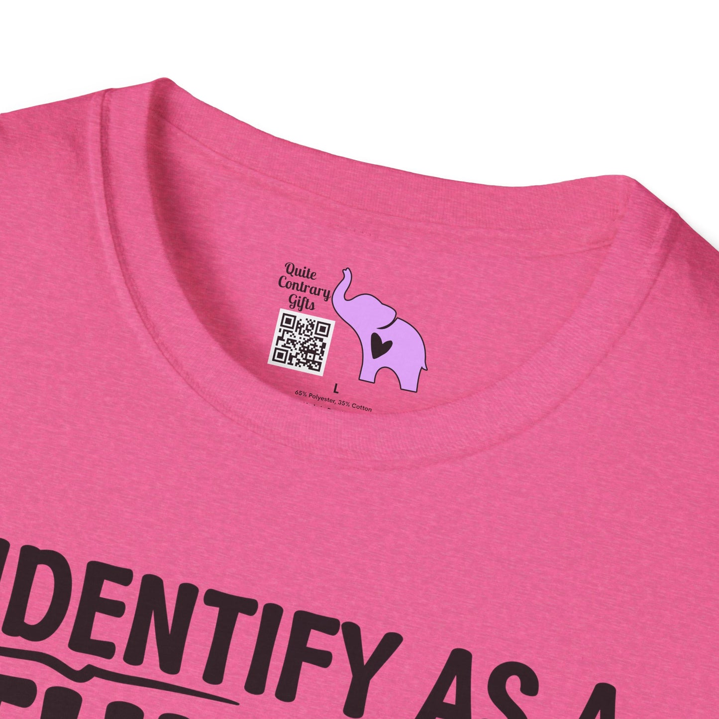 I Identify As A Threat; My Prounouns Are Try/Me Adult T-shirt