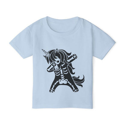 Dabbing Unicorn Skeleton Heavy Cotton™ Toddler T-shirt