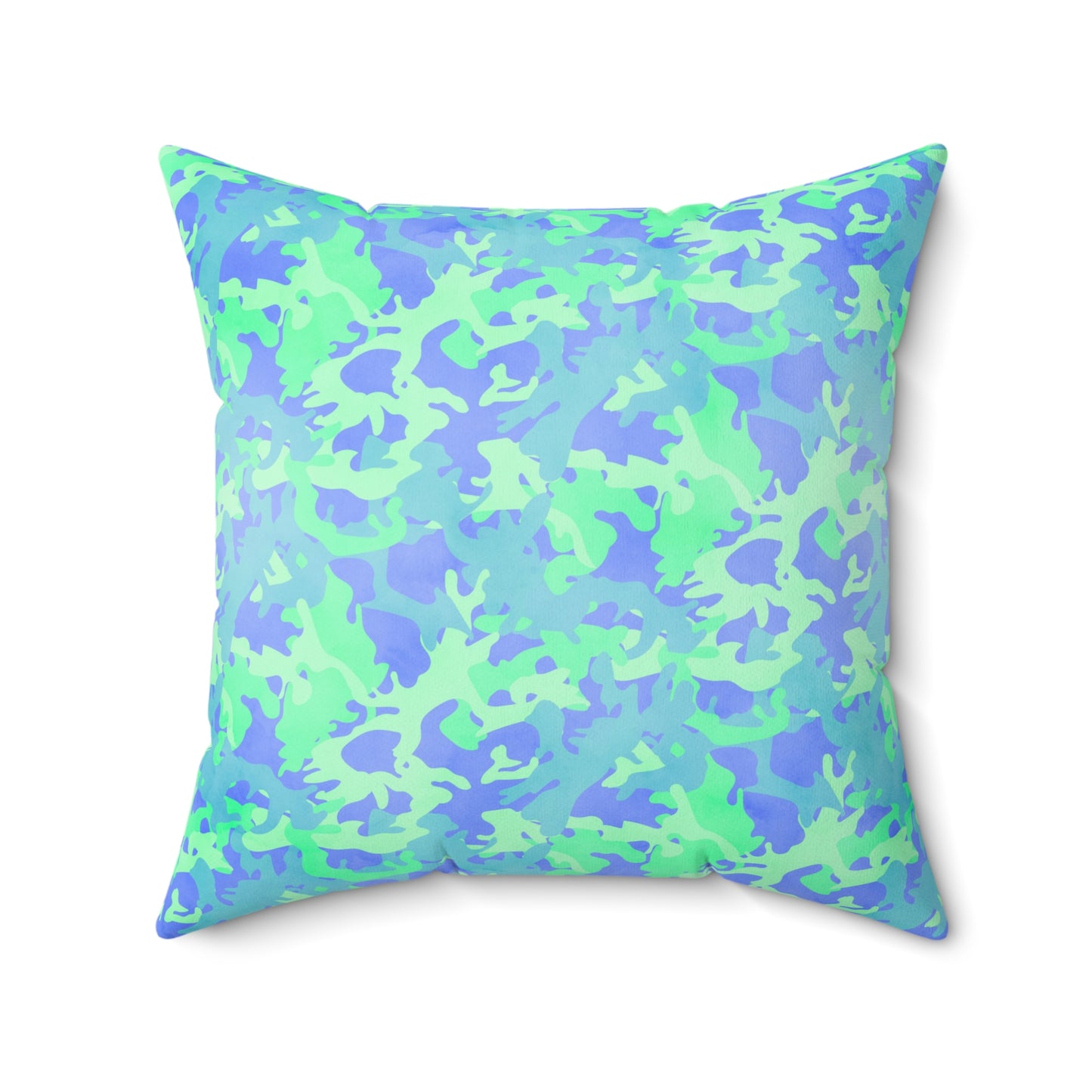 Glacier Grove Camo Throw Pillow