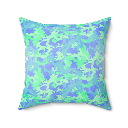 Glacier Grove Camo Throw Pillow