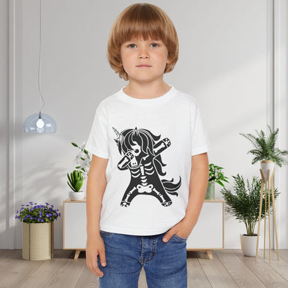 Dabbing Unicorn Skeleton Heavy Cotton™ Toddler T-shirt