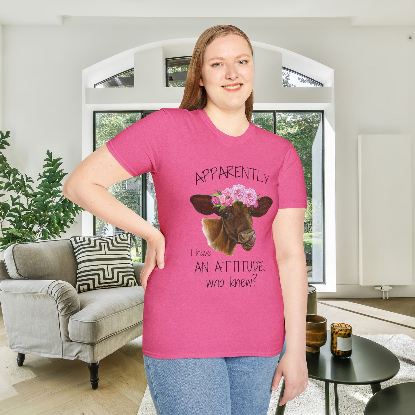 Apparently I Have An Attitude. Who Knew? Adult T-shirt