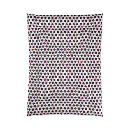 Pink Soccer Fever Comforter