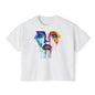 Colorful Face Women's Boxy Tee