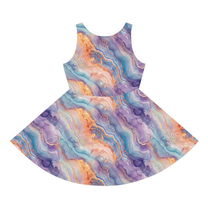Dreamwave Marble Girls' Sleeveless Sundress