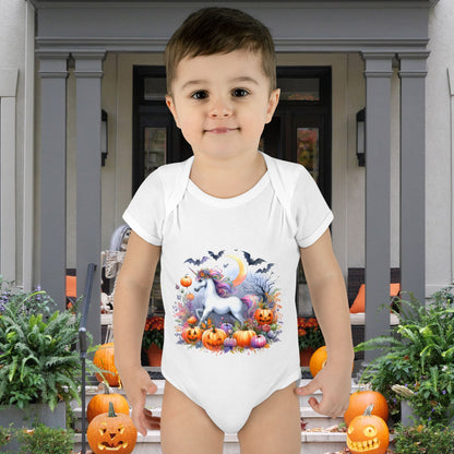 Halloween Unicorn Infant Baby Rib Bodysuit