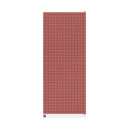 Holiday Cane Craze Wreaths Wrapping Paper