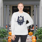 Creepy Skull Wolf Adult Long Sleeve Tee