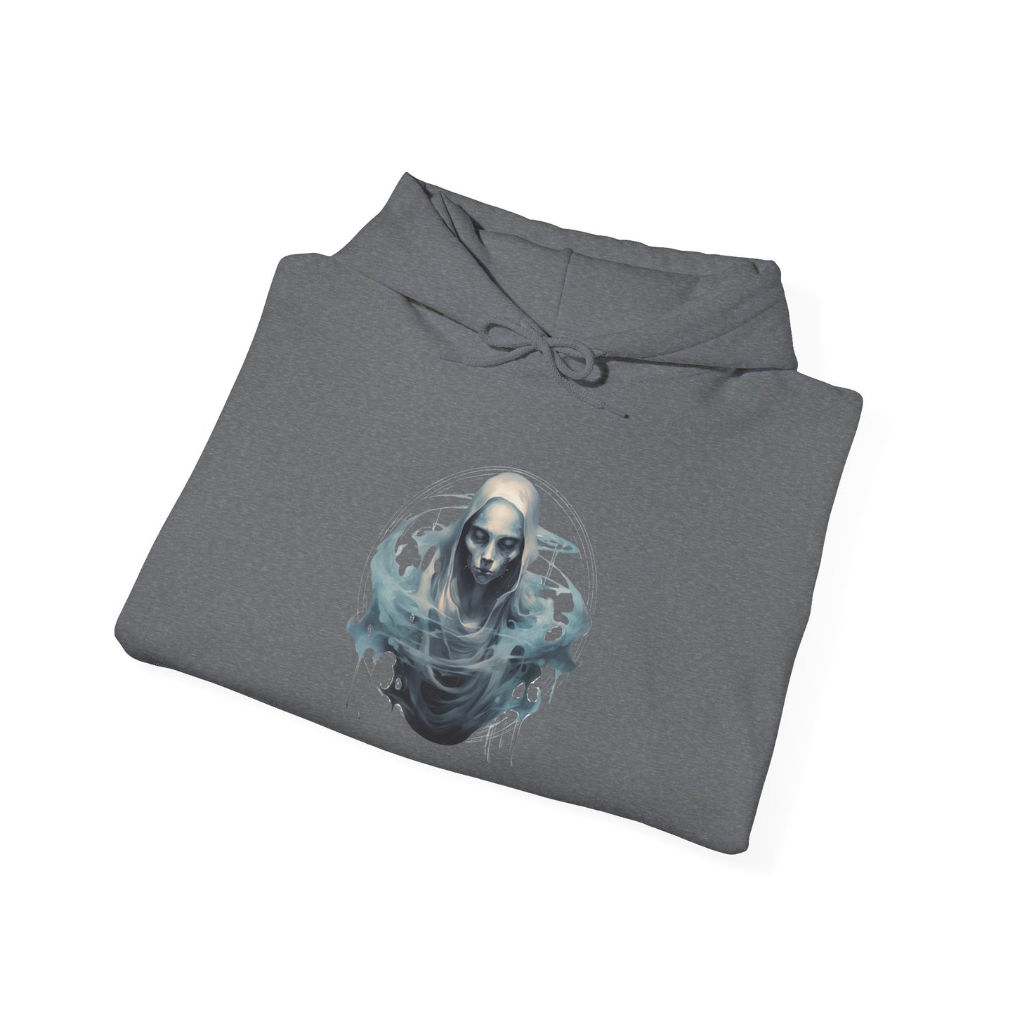 Creepy Ghost 12 Heavy Blend™ Hooded Sweatshirt
