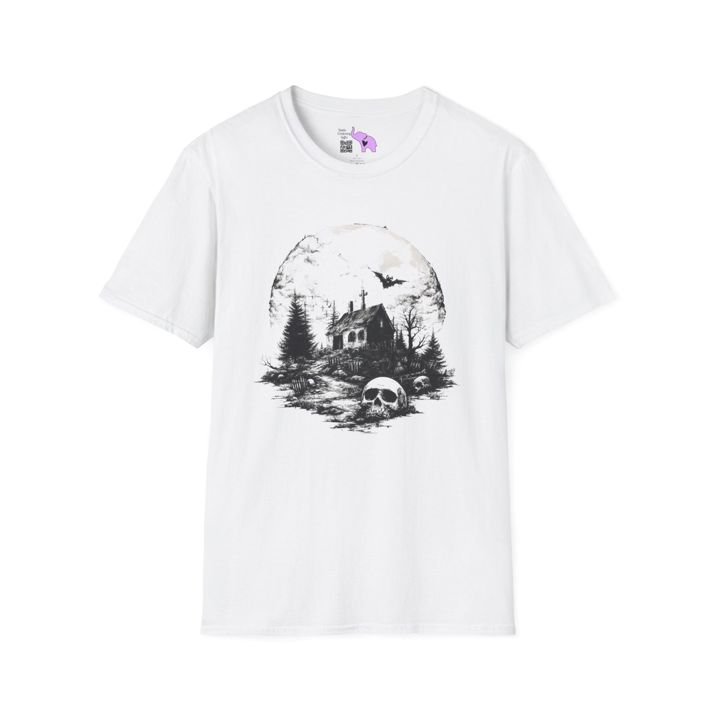 Creepy Full Moon Adult T-shirt