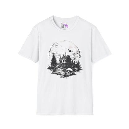 Creepy Full Moon Adult T-shirt