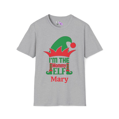 I'm The Mommy Elf Personalized Adult T-shirt
