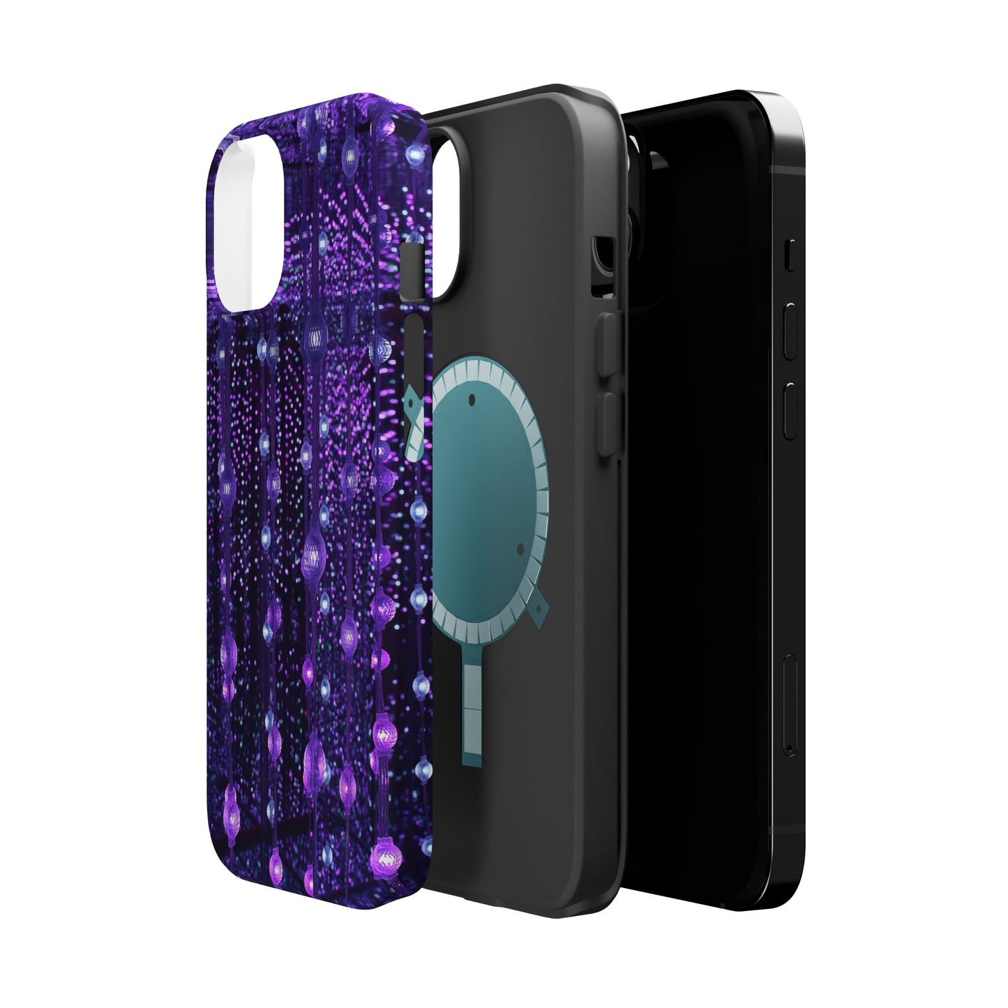 Purple Raindrops MagSafe® Compatible Tough Case for iPhone