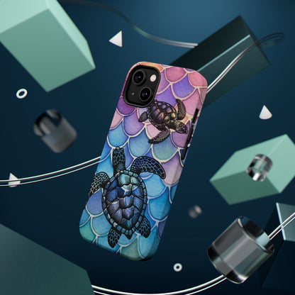 Sea Turtle Silhouette MagSafe® Compatible Tough Case for iPhone