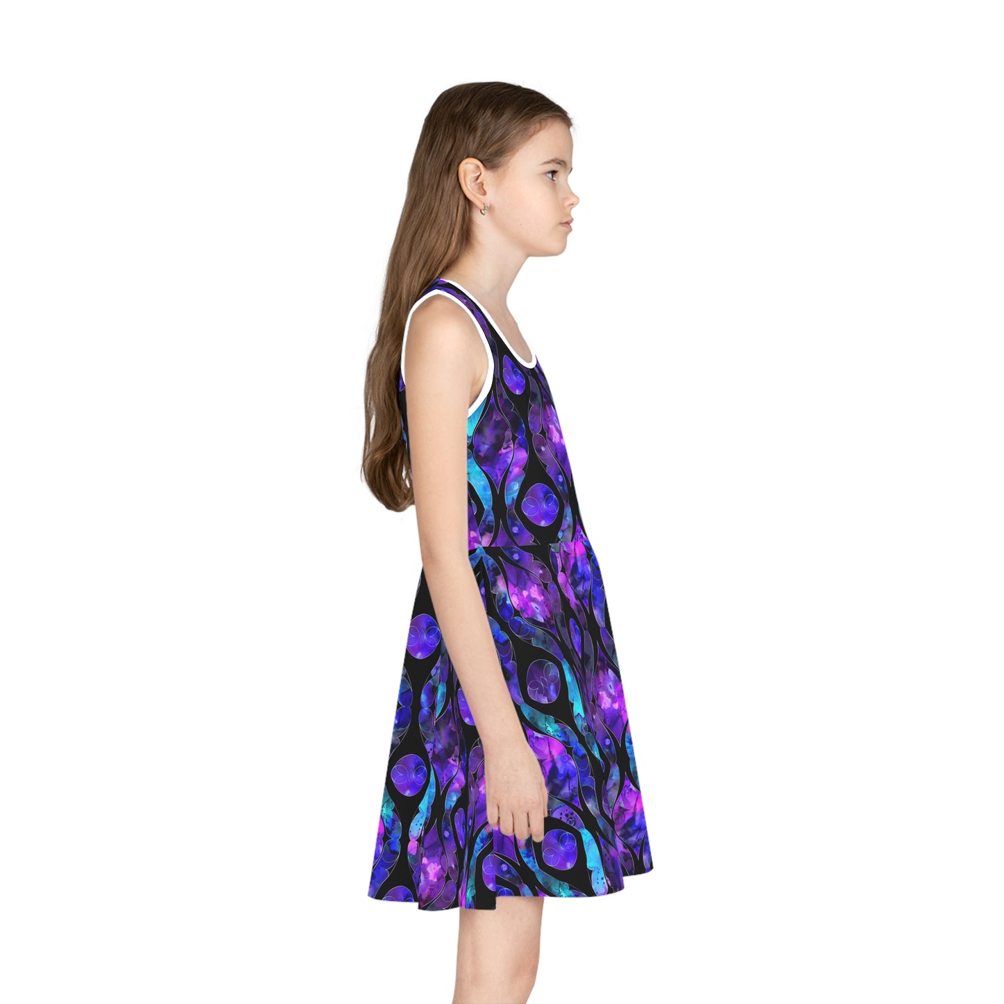 Purple Stained Glass Sleeveless Sundress