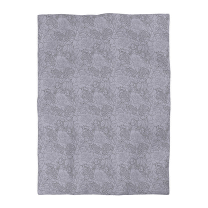 Dusty Bloom Microfiber Duvet Cover