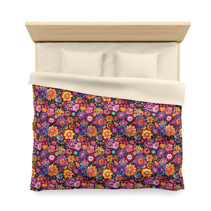 Floral Fiesta Microfiber Duvet Cover