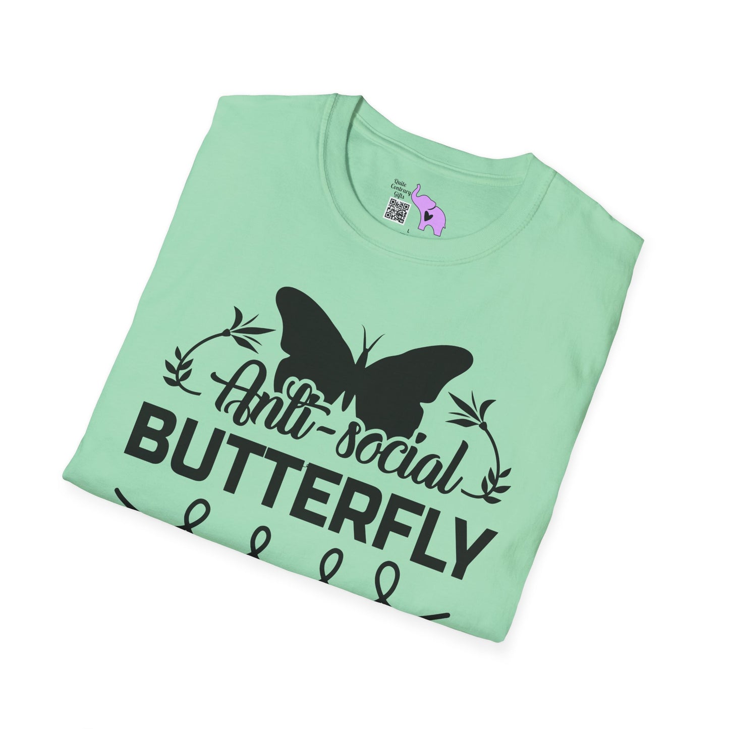 Anti-Social Butterfly Adult T-shirt