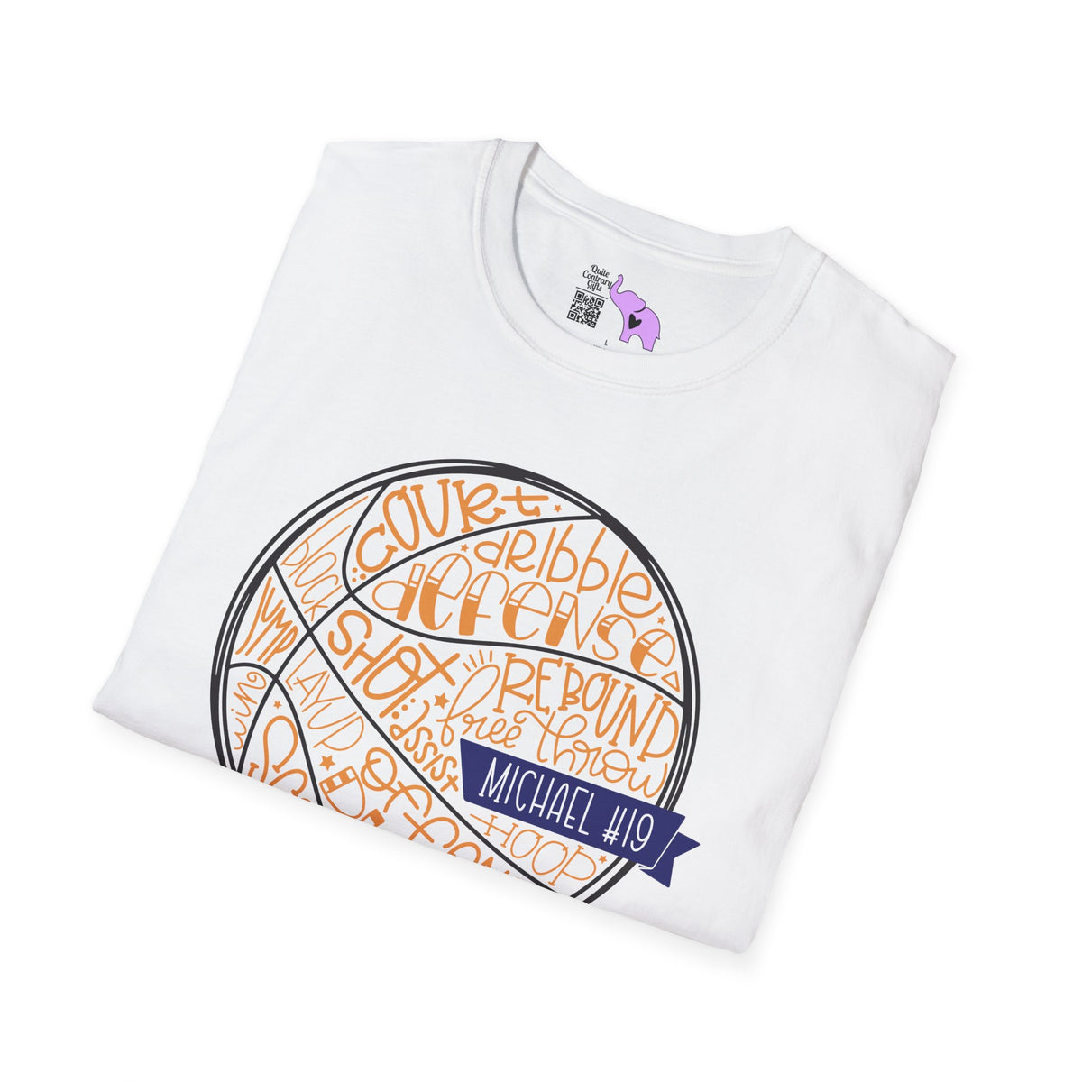 Personalized Basketball Cheer Team Adult T-shirt