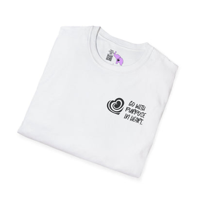 "Go With Purpose In Heart" Hinckley Quote Adult T-shirt