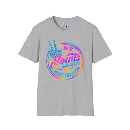 My Joints Go Out More Than Me Adult T-shirt
