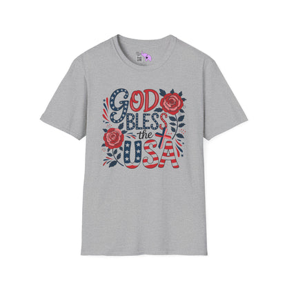 God Bless The USA Adult T-shirt