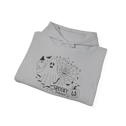 Spooky Season (Ghosts & Spider Webs) Heavy Blend™ Hooded Sweatshirt